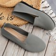 thumbnail image 5 of Women’s Knit Flats Slip On Casual Round Toe Comfort Lightweight Walking Shoes, 5 of 7