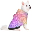 thumbnail image 2 of Fotbe Colorful Glitters Print Small Dog Sweater Hoodies Pet Grey Hooded Soft Fleece Sweatshirts with Pocket Fall Winter Puppy Cat Sweaters Warm Clothes-XX-Large, 2 of 7