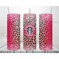 20oz Stainless Steel Tumbler with Pink Starbucks design