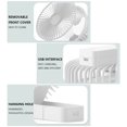 thumbnail image 2 of Ventilador de refrigeración por aire plegable, ventilador de mesa silencioso de 3 velocidades y 1200 mAh para cocina, coche, Camping Ehuebsd  Libre de BPA, 2 of 3
