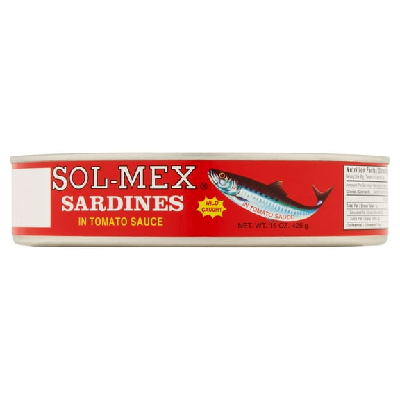 Sol-Mex Wild caught Sardines in Tomato Sauce, 15 Oz