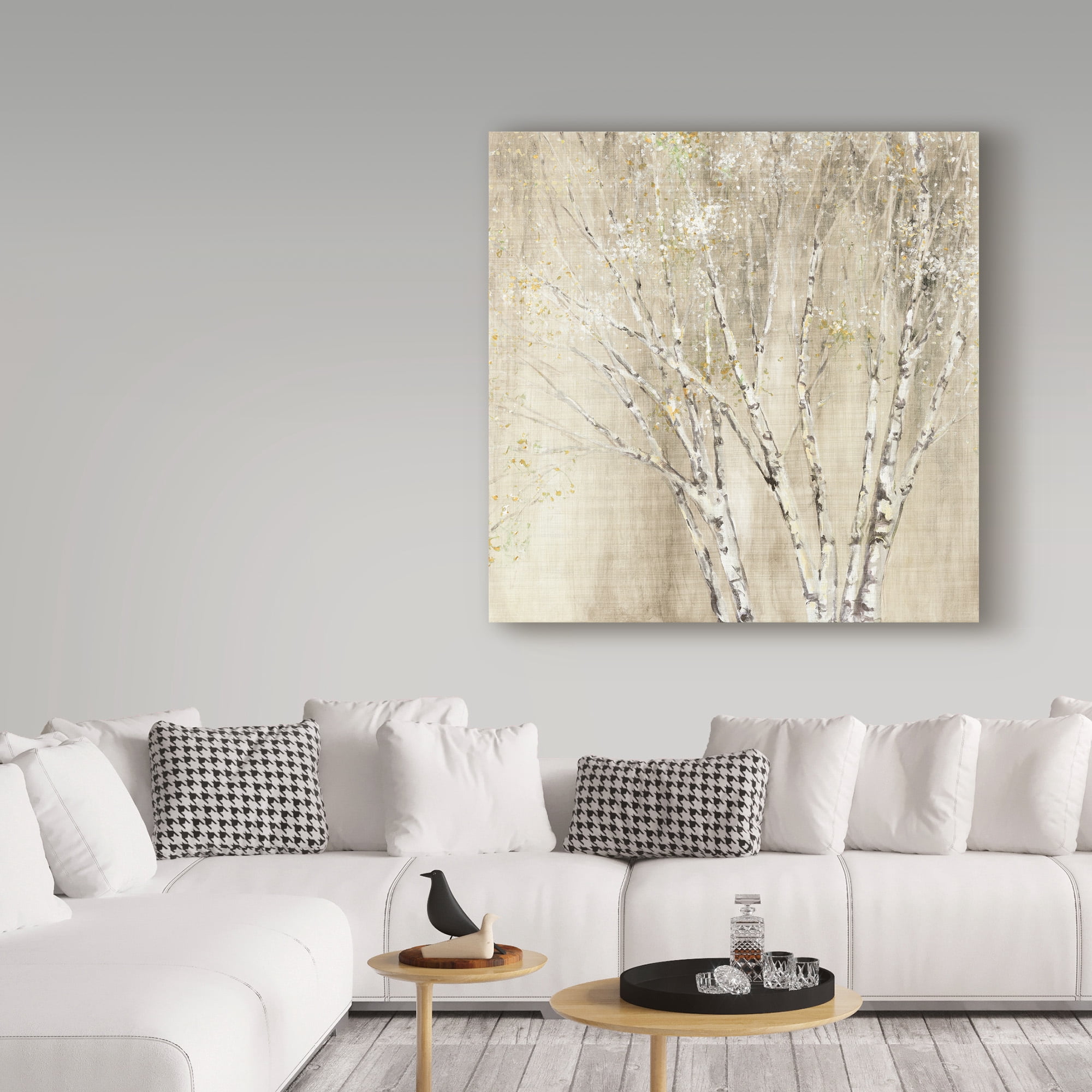 Trademark Fine Art 'Blue Birch Neutral' Canvas Art by Julia Purinton