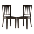 thumbnail image 5 of EOP Windsor Dining Chairs Set of 2, Modern Solid Wood Living Room Chairs, Armless High Back Kitchen chairs, Farmhouse Side Chairs for Kitchen and Dining Room with Non-Slip Foot Pads, Dark Brown, 5 of 9