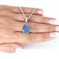 thumbnail image 5 of 925 Sterling Silver Women Jewelry Natural Angelite Pendant, 5 of 8