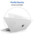 thumbnail image 5 of IC ICLOVER Case for MacBook Air 13.6 Inch A3240 A3113 A2681, Snap On Hard Shell&Keybord Cover&Screen Film for MacBook Air 13.6" M2 M3 M4 Chip, Crystal Clear, 5 of 7