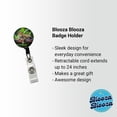thumbnail image 2 of Jaguar Lying On Tree Limb In Jungle Retractable Reel ID Badge Key Card Name Tag Holder with Clip, 2 of 7