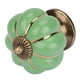 thumbnail image 4 of Daboolka Pomos de calabaza de cerámica estilo europeo tirador para muebles de cajón de gabinete de habitación (verde), 4 of 8