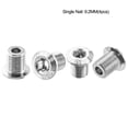 thumbnail image 3 of Soidarity Tornillo de aleación para bicicletas de 4 piezas, tornillos universales para fijación de bicicletas, tornillos de rueda de cadena, piezas de Ciclismo Color natural de 9.2 mm Soidarity OD025072-25, 3 of 6