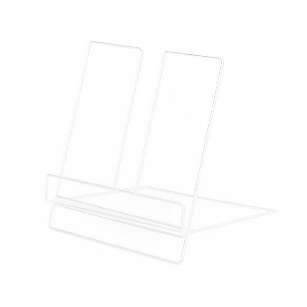 Billuyoard Estante para platos de cocina, soporte portátil para libros de cocina, soporte de música Simple, estantes de lectura de revistas de Almacenamiento y organización del hogar Blanco