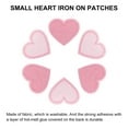 thumbnail image 4 of Uxcell Heart Shaped Iron on Patches Embroidered Iron On Transfer Patch for Clothing Jackets Pink 30PCS 1.57"x1.37", 4 of 6