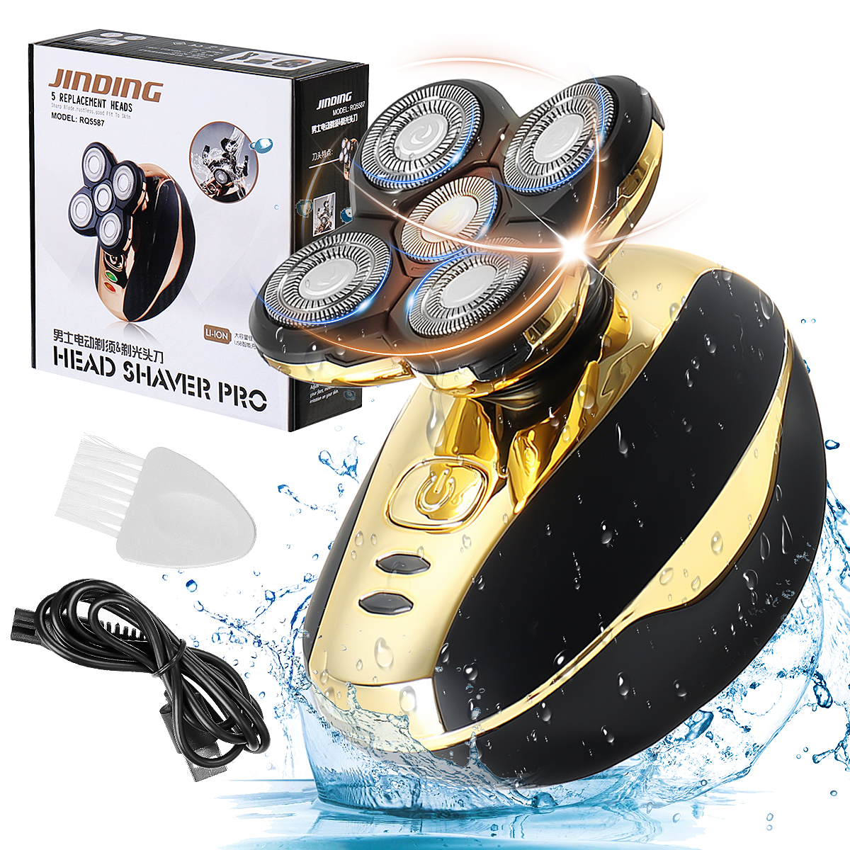 Men’s 5in1 Electric Shaver & Men Electric Razor Bald Head Shaver