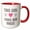 Red/White, variant on 3drose, This Girl Loves Her Uncle - Fun Funny Declaration of Family Love, 11oz Two-tone Red Mug