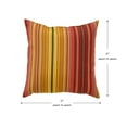 thumbnail image 5 of Greendale Home Fashions Kinnabari Stripe 17 in. Square Outdoor Throw Pillow (2-Pack), 5 of 5