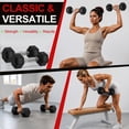 thumbnail image 7 of Sprint Demon 10 LB Rubber Hex Dumbbells, Set of 2, Non-Slip Grip for Home Gym Strength Training, 7 of 7