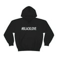 thumbnail image 2 of I love Black Love Unisex Hoodie, S-5XL Black is Beautiful Black Pride, 2 of 5