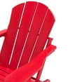 Westin Outdoor Braxton Folding Plastic Adirondack Chair (Set of 4), Red