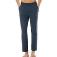 thumbnail image 1 of Niuer Men Sleepwear Solid Color Pj Bottoms Straight Leg Pajama Pants Lightweight Pant Elastic Waist Trousers Blue 3XL, 1 of 3