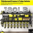 thumbnail image 4 of Power Tool Organizer Drill Holder Wall Mount Layer Heavy Duty Metal Power Tool Storage Rack Garage Tool Organizer and Storage with Screwdriver/Plier/Hammer Holder, 4 of 6