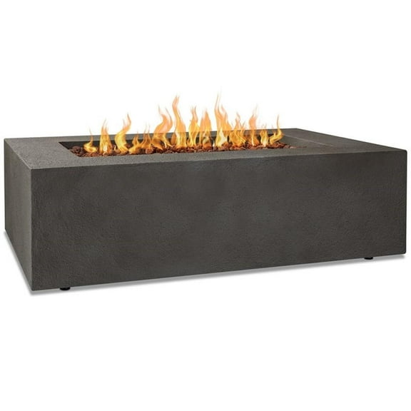 Real Flame Baltic 50.5" x 32.5" Natural Gas Fire Table in Glacier Gray