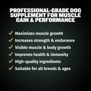 Bully Max Pro Series Muscle Gain Soft Chews for Dogs, 10.6 oz Bag