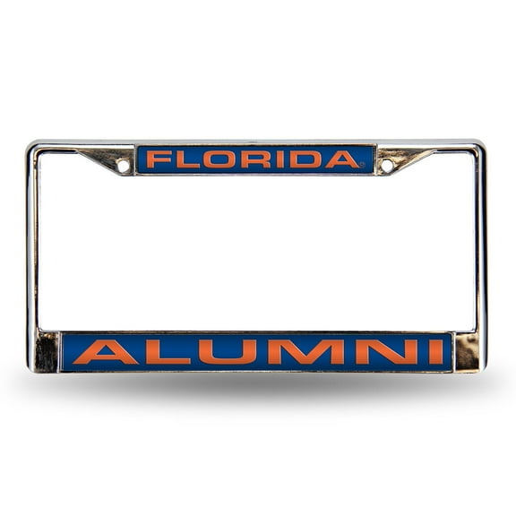 Florida-Gator's Aumni Chrome Metal Laser Cut License Plate Frame