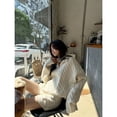 thumbnail image 2 of Deeptown White Basic Women Kint Sweater Long Sleeve Oversized Pullovers Korean Fashion Autumn Jerseys Old Money Casual Jumper, 2 of 5