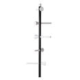 thumbnail image 5 of happimess Aiden 70.4" 5-Hook Metal Coat Rack, Black/White, 5 of 8