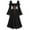 Black#halloween clothes women dresses, variant on Medieval Dresses for Women Bell Sleeve Square Neck Chiffon Fairy Dress Ruffle Flowy Croset Halloween Costume Outfits 2025 Black,S