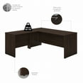 thumbnail image 3 of Studio C 72W L Shaped Desk with 42W Return in Black Walnut - Engineered Wood, 3 of 9