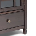 thumbnail image 2 of Simpli Home Connaught 46 inch Wide Solid Wood Traditional Tall Storage Cabinet in Dark Chestnut Brown, 2 of 9