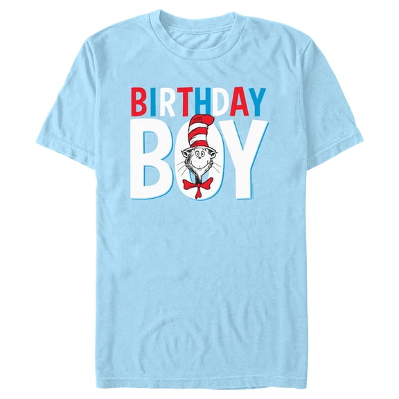 Men's Dr. Seuss Cat in the Hat Birthday Boy Graphic T-Shirt