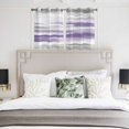 thumbnail image 4 of Purple Gray White Kitchen Curtains Short 45 Inch Length, Retro Country Abstract Mottled Texture Grommet Top Bedroom Living Room Curtains, Light Filtering Cafe Curtain Drapes 2 Panels Set 84''x45'', 4 of 9