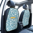 thumbnail image 2 of Simple Blue Lines Cute Snake Mats Back Seat Protectors, Car Seat Protector Vehicle Organizers Waterproof Cover Back Seat Cover for Kids with 3 Storage Pockets 2 Pack, 2 of 5