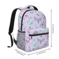 thumbnail image 2 of Gaeub Purple Butterfly Ergonomic Lightweight Laptop Backpack - Multiple Pockets for School, Work, Travel, Outdoor Activities -One Size, 2 of 5