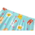 thumbnail image 5 of Topgal Cute Pajamas for Big Girls Light Blue Breakfast Time Toast Comfy Sleepwear Long Sleeve & Pant Sets Size 10, 5 of 7