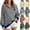 Black, variant on Oversized Sweatshirt for Women Striped Quarter Zip Pullover Tops Long Sleeve V Neck Shirts Fashion Fall Outfits
