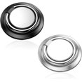 thumbnail image 1 of Soporte para anillo de teléfono de 2 uds, soporte de anillo para teléfono giratorio ajustable de 360°, soporte para coche disponible, se adapta a todos los teléfonos inteligentes (negro plateado), 1 of 5
