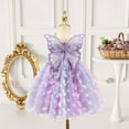 thumbnail image 7 of WMQPNNS Toddler Girl Fairy Dress Purple Dress for Age 5-6 Years Tutu Dress Sequins Birthday Wedding Flower Girl Formal Dress Casual Holiday Party Dresses, 7 of 7