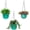 Green, variant on Bexikou 3 Pcs Hanging Planter Pots,Self-Watering Hanging Basket with Drainage Hole and Metal Chain,Succulent Flower Plant Pot Container for Indoor Outdoor Garden Balcony Wall Decor