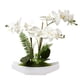 thumbnail image 1 of Flores artificiales Briful Orchids White Phalaenopsis con jarrón, 1 of 6