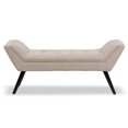 thumbnail image 3 of Baxton Studio Tamblin Banc Capitonné en Beige, 3 of 4