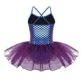 thumbnail image 2 of TiaoBug Girls Glitter Spaghetti Shoulder Straps Mermaid Gymnastics Leotard Tutu Dress 3-10, 2 of 7