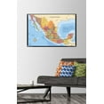 thumbnail image 3 of Map - Mexico Wall Poster, 22.375" x 34" Framed, 3 of 4