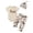 hwj# Beige64, variant on Huowey Baby Boys One First Birthday Outfit Romper Set Short Sleeve Round Neck Cartoon Print Elastic Waist Wide Leg Pants With Hat Bodysuit 1St Party Cowboy Clothes Sets,Beige,12-18 Months