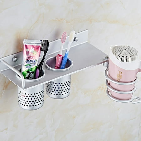 Eeekit Aluminum Wall Mounted Hair Dryer Holder Spiral Hair Care