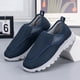 thumbnail image 4 of Zapatos Ortopédicos Sin Cordones para Hombre  Diabéticos Antideslizantes Personas Mayores (oscuro 41) Azul, 4 of 9