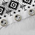 thumbnail image 4 of Manfei Hippie Geometric Aztec Black Out Curtains, Tribal Western Bohemian Curtains Pack of 2 (42x63 Each), Mandala Theme Bedroom Curtains, Window Curtains Home Decor, 4 of 6
