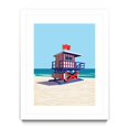 thumbnail image 1 of Giant Art 24x32 Americana Villa Mated et Encadrée en Rouge, 1 of 3