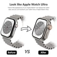 thumbnail image 3 of HOMEYA [2 Pack] Case with Tempered Glass Screen Protector Compatible with Apple Watch Series 9/8/7 45mm,Full Coverage Hard PC Protective Face Cover Bumper for iWatch 45 mm,Titanium, 3 of 9