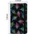 thumbnail image 4 of EP checkbook cover,Checkbook Cover for Duplicate Checks,RFID Checkbook Register Cute Wallet women Men Credit Card Holder (Peacock Feather), 4 of 9